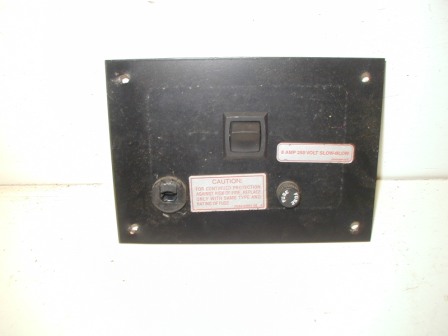 Hyper Neo Geo 64 (Sit Down Cabinet) Power Cord and Cabinet Switch Plate (Item #8) $36.99